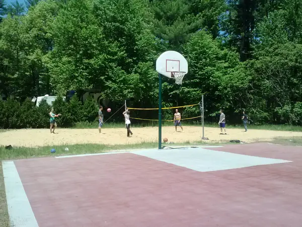 Sports courts at Barrington Shores including basketball and volleyball facilities